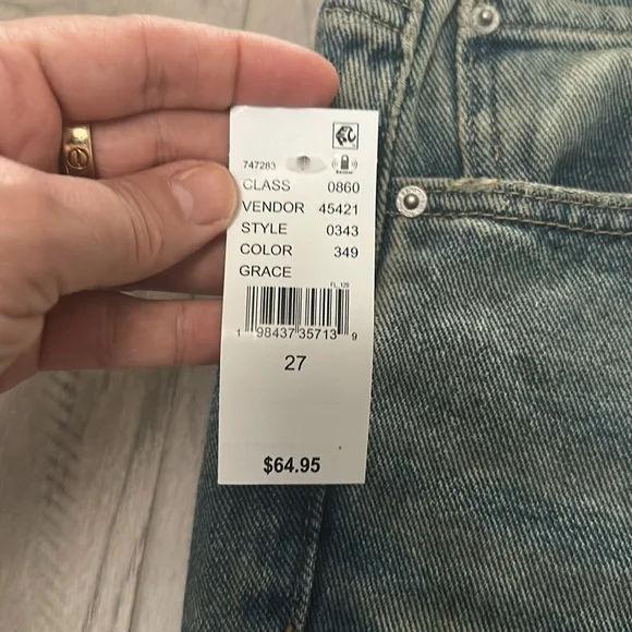 Pacsun Madison High Waisted Girlfriend Jeans Medium Indigo - Picture 5 of 8